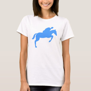 Horse Jumping - Baby Blue T-Shirt