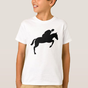 Horse Jumping - Black T-Shirt
