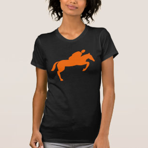 Horse Jumping - Orange T-Shirt