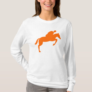 Horse Jumping - Orange T-Shirt