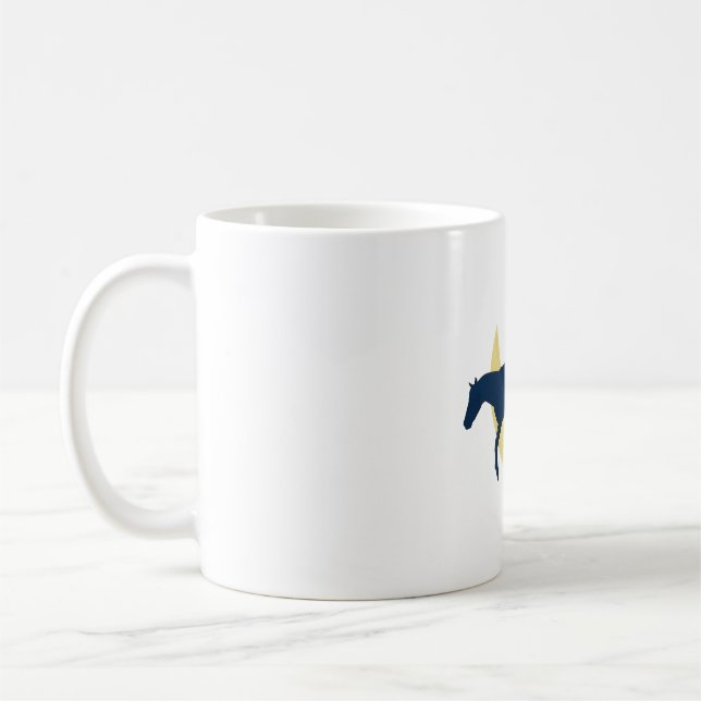 horse jumping over the moon coffee mug (Left)