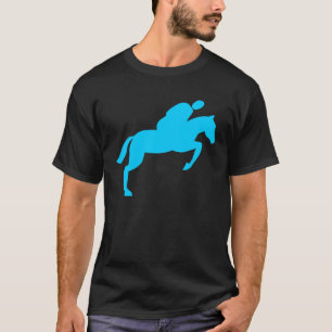 Horse Jumping - Sky Blue T-Shirt