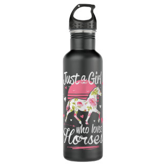 Horse. Just A Girl Who Loves Horses 710 Ml Water Bottle