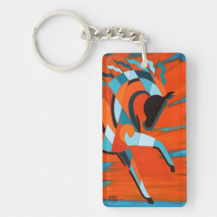 Horse Key Chain, SunDancer at Sunrise in the East Key Ring