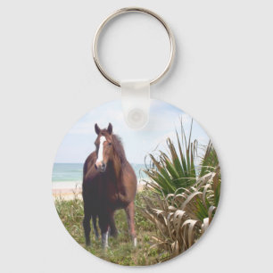 Horse Keychain Beach