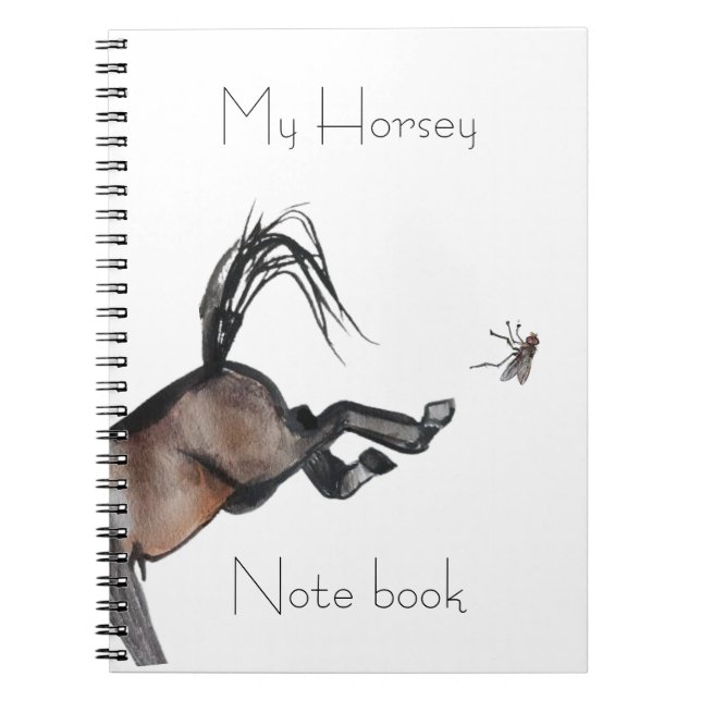 horse kicking  notebook (Front)