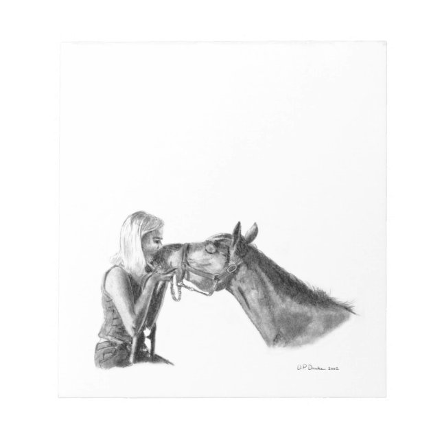 Horse Kisses Notepad (Front)