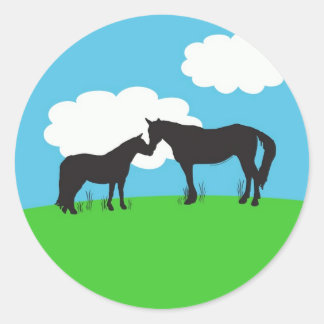 Horse Kisses Sticker