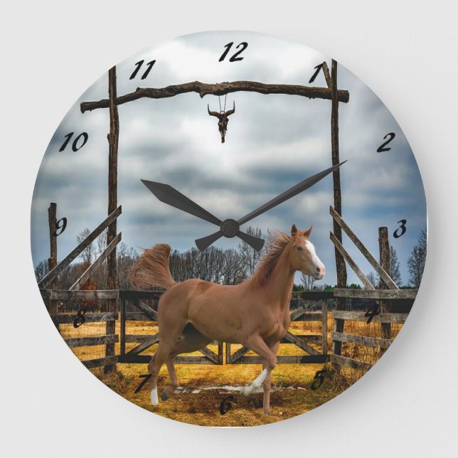 HORSE LARGE CLOCK (Front)