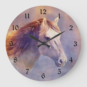 Horse Large Clock