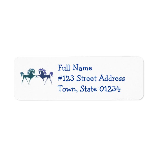 Horse Logo Return Address Label (Front)