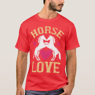 horse love girl family T-Shirt