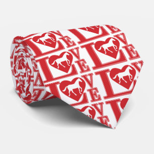 Horse Love Hearts Tie