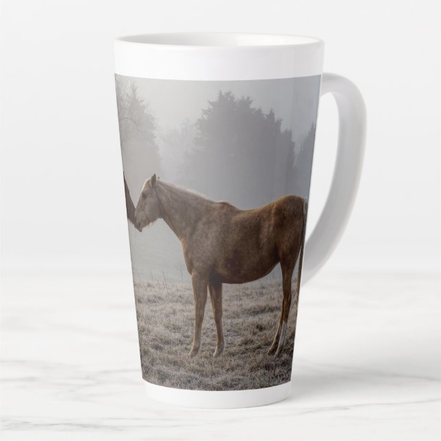 Horse Love Latte Mug (Right Angle)