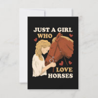 Horse Lover A Girl Who Loves Horses