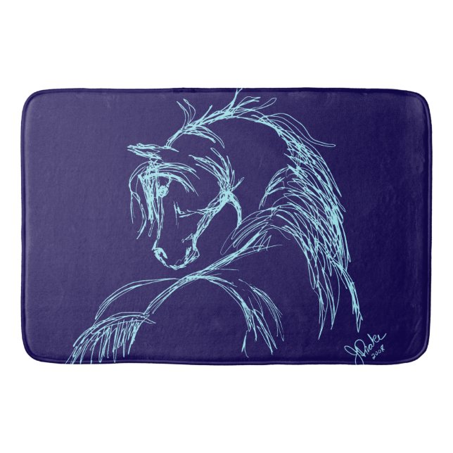 Horse Lover Bath Mat (Front)