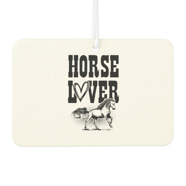 Horse lover car air freshener (Front)