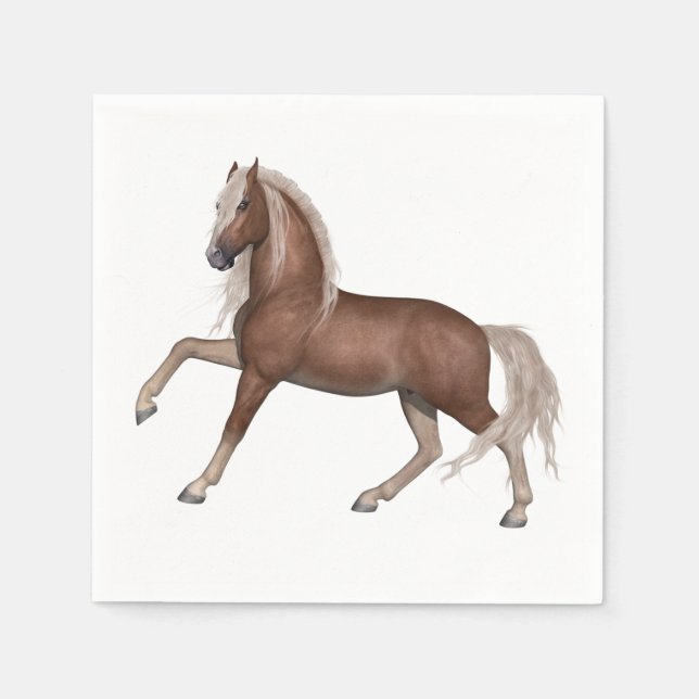 Horse Lover Country Western Pony Equestrian Party Napkin (Front)
