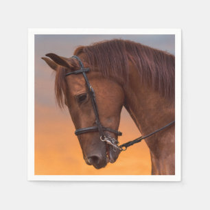 Horse Lover Cowboy Equestrian Western Party Napkin