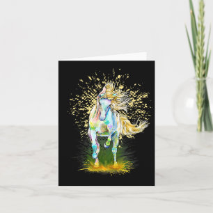 Horse Lover Cowgirl Rodeo Horseback Riding Equestr Card