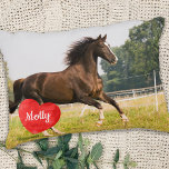 Horse Lover Create Your Own Pet Photo Keepsake Decorative Cushion<br><div class="desc">Celebrate your best friend with a personalised Pet Pillow. Name will be showcased in a beautiful watercolor heart . Customise with your own photo , and name. Perfect gift for a horse lover friend, equestrian, dog lover, pet loss keepsake, even for family, friends, sisters , siblings , or grandparents ....</div>