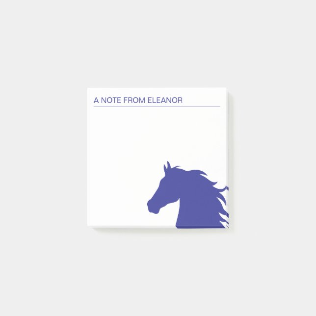 Horse Lover Elegant Custom Note (Front)