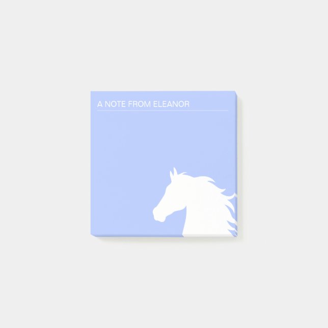 Horse Lover Elegant Custom Note (Front)