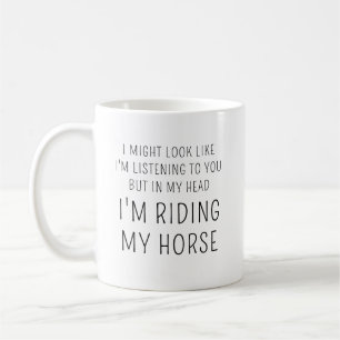 Horse Lover Equestrian Gift Funny Custom Name Coffee Mug
