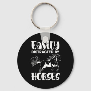 Horse Lover Equestrian Horse Riding Animal Funny H Key Ring