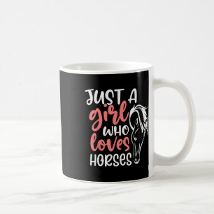 Horse Lover Equestrian Horseback Riding Girls West Coffee Mug