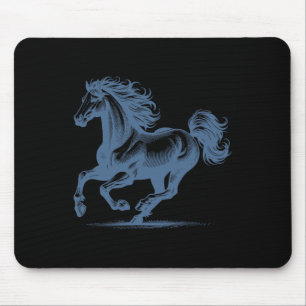 Horse Lover Equestrian Rider Horseback Riding Grap Mouse Pad