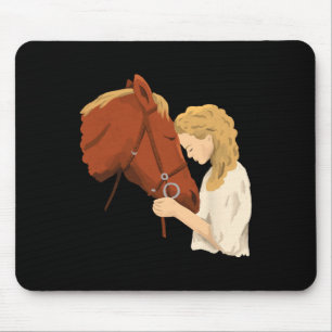 Horse Lover Equestrian Riding Horse Horseback Ridi Mouse Pad