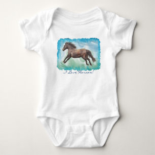 Horse-lover Equine design Baby Bodysuit