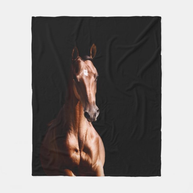 Horse Lover Fleece Blanket (Front)