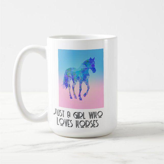 horse lover gift cup coffee mug (Left)