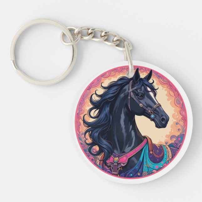 🖤 Horse Lover Gift For Everyday Essentials 🖤 Key Ring (Front)