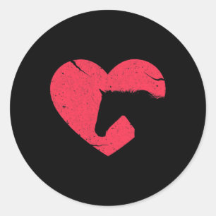Horse Lover Gift For Girls And Women Who Love Hors Classic Round Sticker