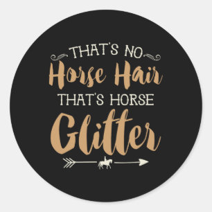 Horse Lover Gift Women Equestrian Girl Horseback R Classic Round Sticker
