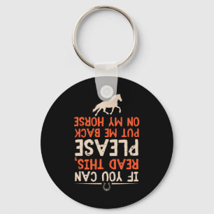 Horse Lover Gift Women Equestrian Girl Horseback R Key Ring