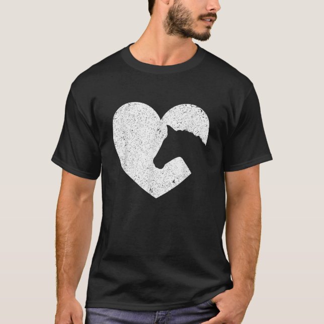 Horse Lover Gifts for Girls Equestrian Cowgirl Vin T-Shirt (Front)