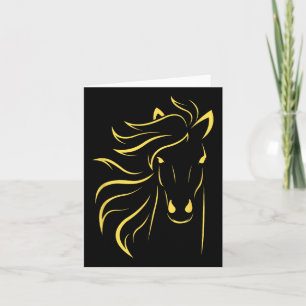 Horse Lover Gifts Womens Equestrian Men Horseback Card