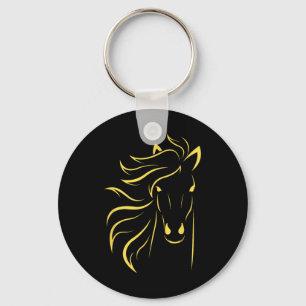 Horse Lover Gifts Womens Equestrian Men Horseback Key Ring