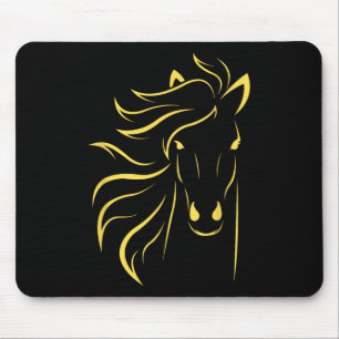 Horse Lover Gifts Womens Equestrian Men Horseback  Mouse Pad