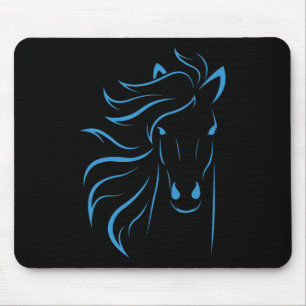 Horse Lover Gifts Womens Equestrian Men Horseback Mouse Pad