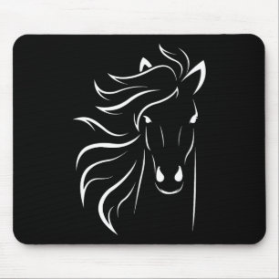Horse Lover Gifts Womens Equestrian Men Horseback Mouse Pad