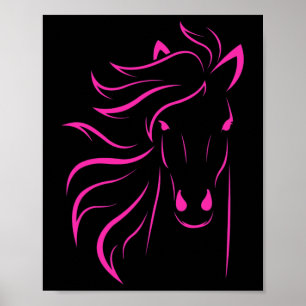 Horse Lover Gifts Womens Equestrian Men Horseback Poster