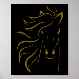 Horse Lover Gifts Womens Equestrian Men Horseback  Poster