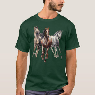 Horse Lover Girl Equestrian Rodeo Farm Women  T-Shirt