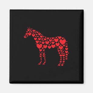 Horse Lover Heart Gift Horseback Rider & Ridin Magnet