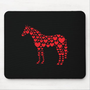 Horse Lover Heart Gift Horseback Rider & Ridin Mouse Pad